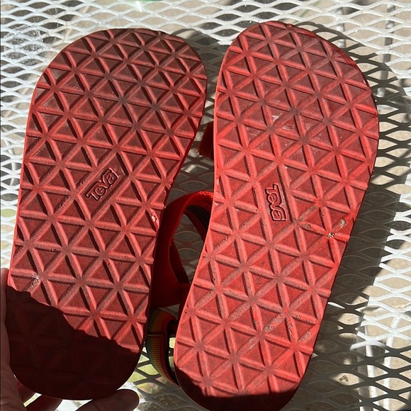 Polaroid Teva Red Sandals UK 42 Mens 9 Women 11 - Picture 6 of 7